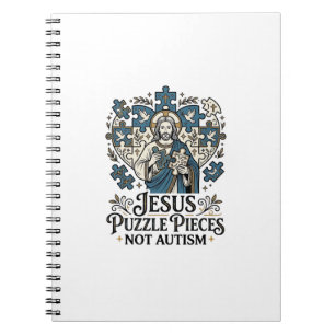 Jesus Puzzle Pieces Not Autism Jesus Puzzle Pieces Notebook