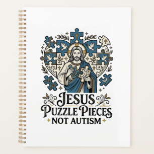 Jesus Puzzle Pieces Not Autism Jesus Puzzle Pieces Planner