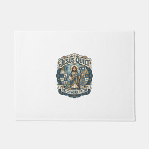 Jesus Quilt Patchwork Faith Jesus Quilt Patchwork Doormat