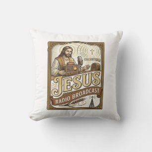 Jesus Radio Broadcast Jesus Radio Broadcast Christ Cushion