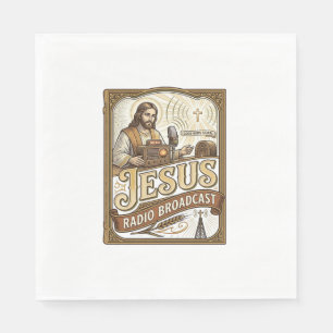 Jesus Radio Broadcast Jesus Radio Broadcast Christ Napkin