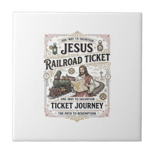 Jesus Railroad Ticket Journey Jesus Railroad Ticke Tile