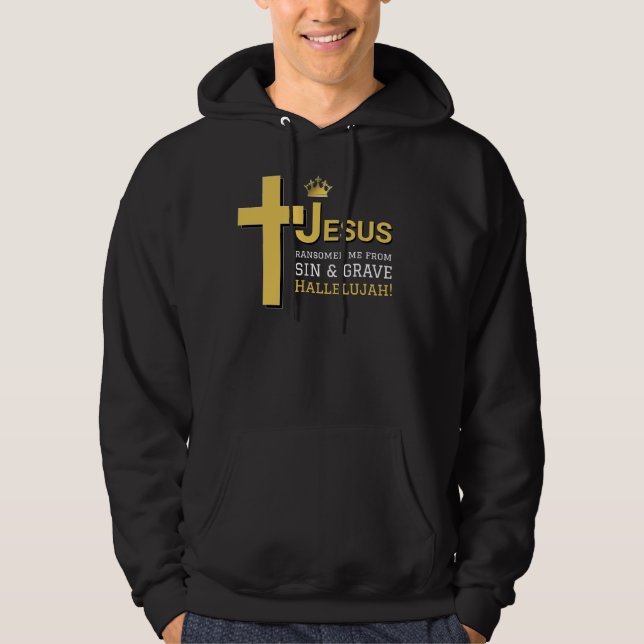 JESUS RANSOMED ME Christian Easter Hoodie (Front)