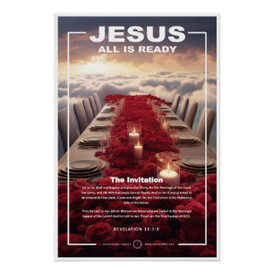 Jesus - Rapture Table Poster
