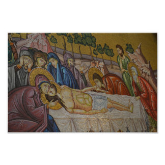 Jesus rare photo painting print