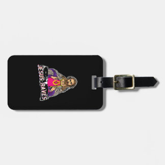 Jesus Raves Christmas EDM Music X-Mas Party Christ Luggage Tag