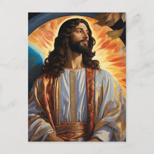 *~* Jesus Ready Heal  Earth Universe  AP50 Cosmic Postcard