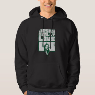 Jesus Really Loves Us Christian Inspirational Desi Hoodie