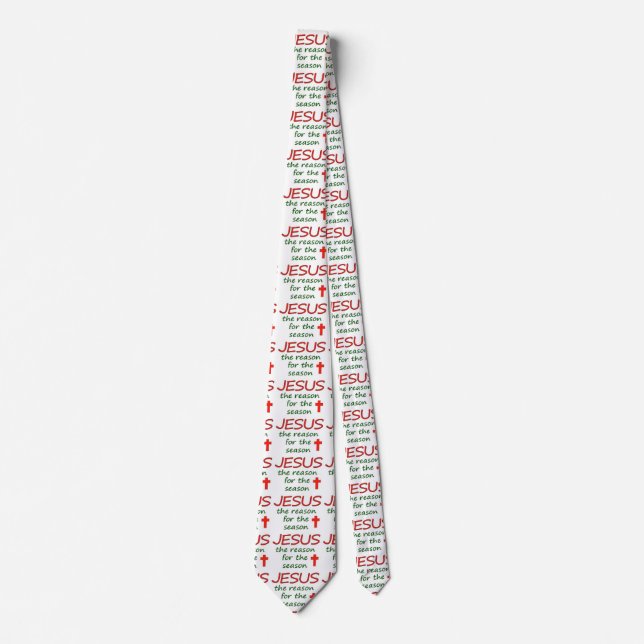 JESUS Reason for Season Christmas Tie (Front)
