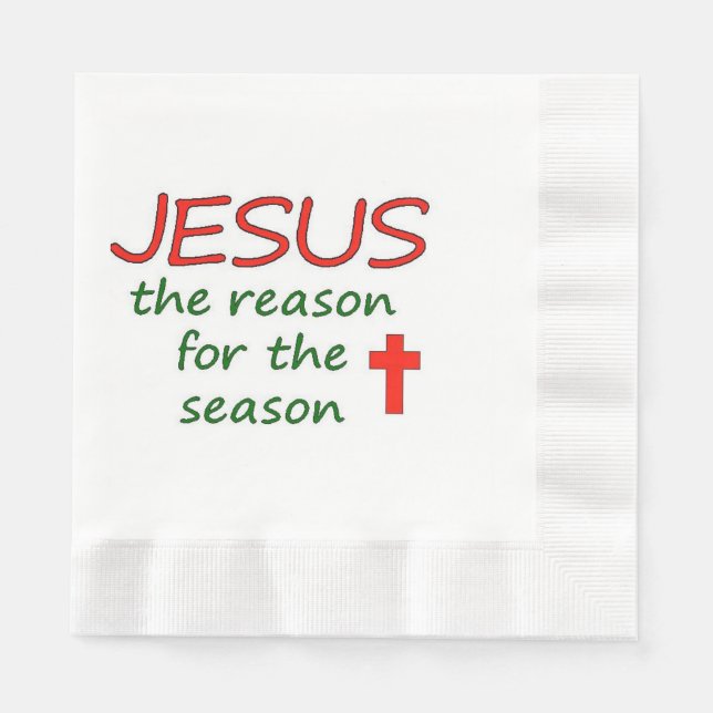 JESUS Reason for Season Napkin (Front)