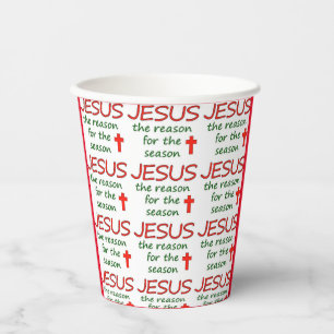 JESUS Reason for Season  Paper Cups