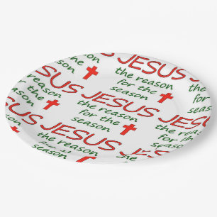 JESUS Reason for Season Paper Plate