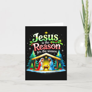 Jesus Reason For The Season Nativity Christmas Des Card