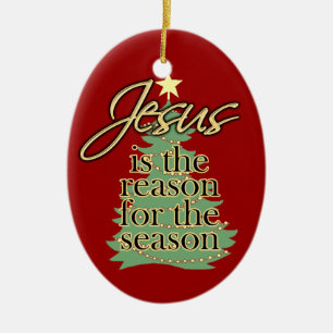 Jesus Reason for the Season Personalised Ornament