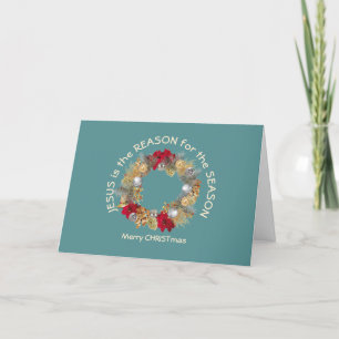 JESUS REASON SEASON Christmas Holiday Card
