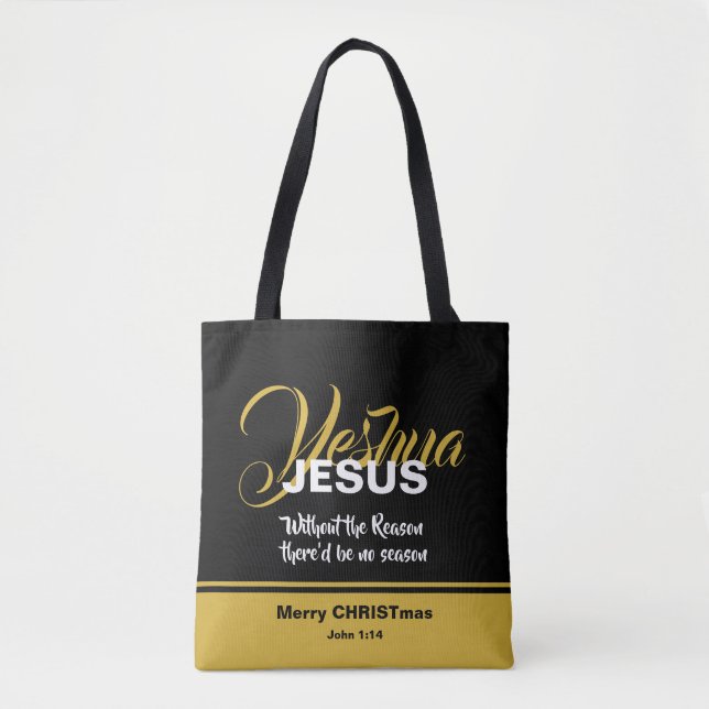 JESUS REASON SEASON Christmas Tote Bag (Front)