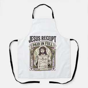 Jesus Receipt Paid In Full Jesus Receipt Paid In C Apron
