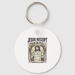 Jesus Receipt Paid In Full Jesus Receipt Paid In C Key Ring
