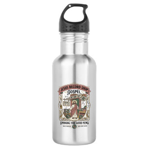 Jesus Record Shop Gospel Jesus Record Shop Christi 532 Ml Water Bottle