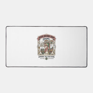 Jesus Record Shop Gospel Jesus Record Shop Christi Desk Mat