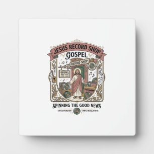 Jesus Record Shop Gospel Jesus Record Shop Christi Plaque