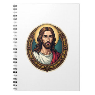 Jesus Redeemer Seal Vintage Engraving Tee Notebook