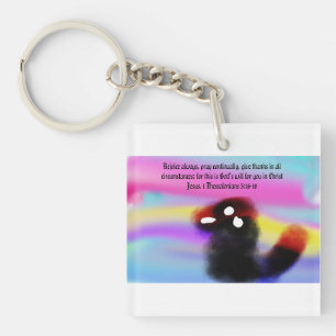jesus rejoice key ring