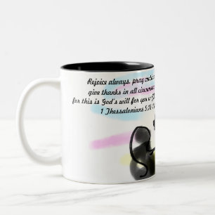 jesus rejoy Two-Tone coffee mug