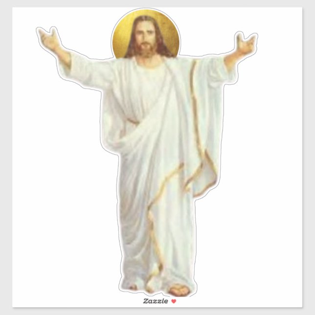 JESUS Religious Custom-Cut Vinyl Sticker (Sheet)
