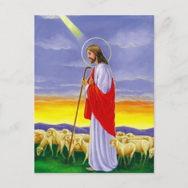 Jesus, religious Easter card (Front)