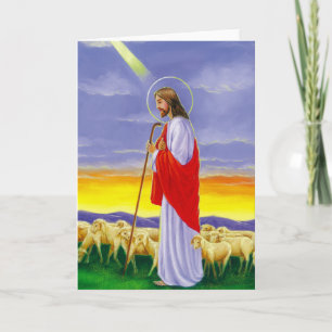 Jesus, religious Easter Holiday Card
