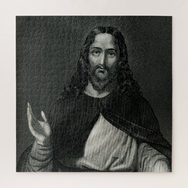 Jesus Religious Monochrome Jigsaw Puzzle (Vertical)