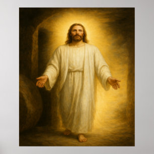 Jesus Resurrected From the Tomb™ LDS Art Poster