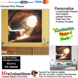 Jesus Resurrection Version 1 Canvas Print Picture