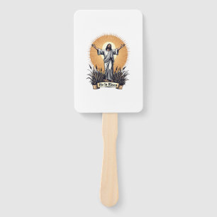 Jesus Resurrection Vintage Engraving Faith Shirt ( Hand Fan