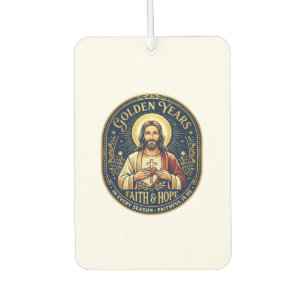 Jesus Retirement Vintage Shirt Christian Car Air Freshener