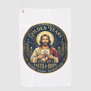 Jesus Retirement Vintage Shirt Christian Golf Towel