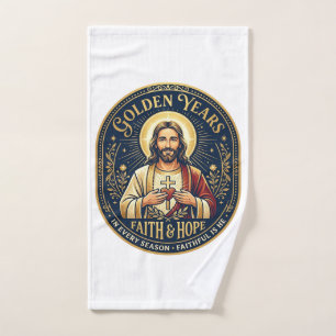 Jesus Retirement Vintage Shirt Christian Hand Towel
