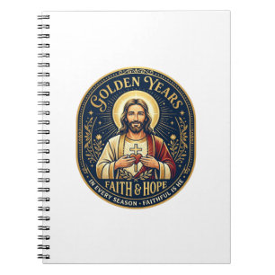 Jesus Retirement Vintage Shirt Christian Notebook