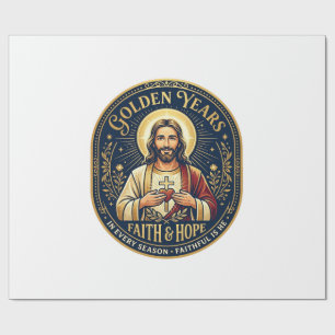 Jesus Retirement Vintage Shirt Christian Wrapping Paper