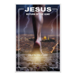 Jesus - Return Foot on Mt. of Olives Poster