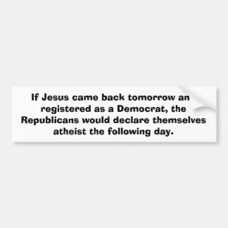 Jesus Returns Bumper Sticker