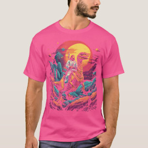 Jesus Riding In Space T-Rex Dinosaur Meme Sci-Fi B T-Shirt