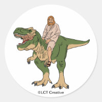 Jesus Riding T-Rex