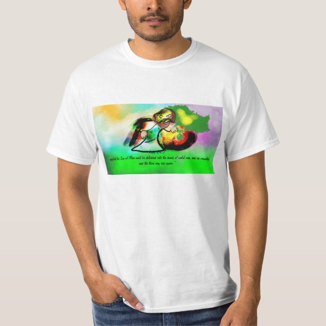 Jesus rise  Two-Tone coffee mug Wooden Box Sign Ji T-Shirt (Front)