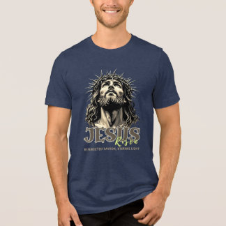 Jesus Risen - Jesus Christ Artistic  Tri-Blend Shirt