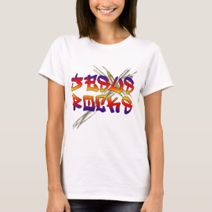 Jesus Rocks Christian T-Shirt