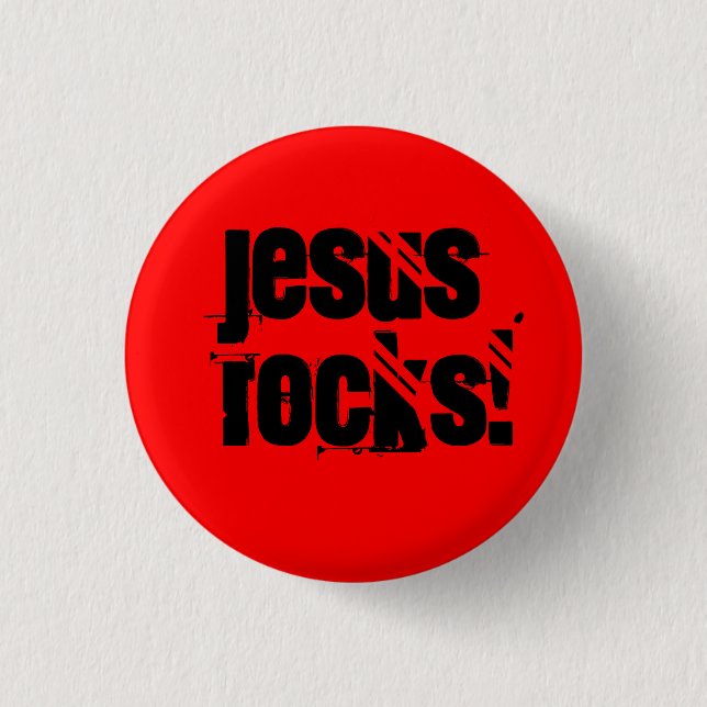 Jesus Rocks! - Customised - Custom... - Customised 3 Cm Round Badge (Front)