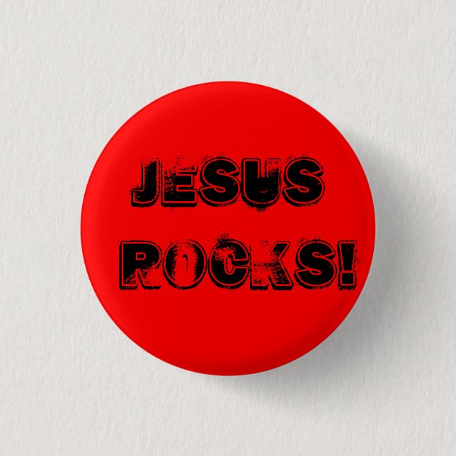 Jesus Rocks! - Customised - Custom... - Customised 3 Cm Round Badge (Front)