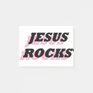 JESUS ROCKS POST-IT NOTES